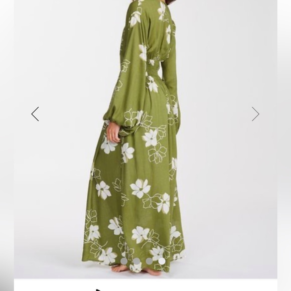 Billabong Night Bloom Long Sleeve Maxi Dress - Picture 4 of 10